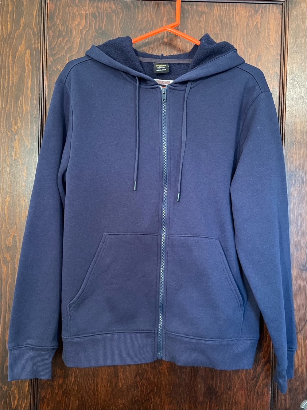 Athletic Works Men's Fleece Zip Hoodie Sweatshirt (Medium, 38-40)